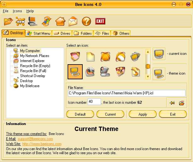 Bee Icons Screenshot